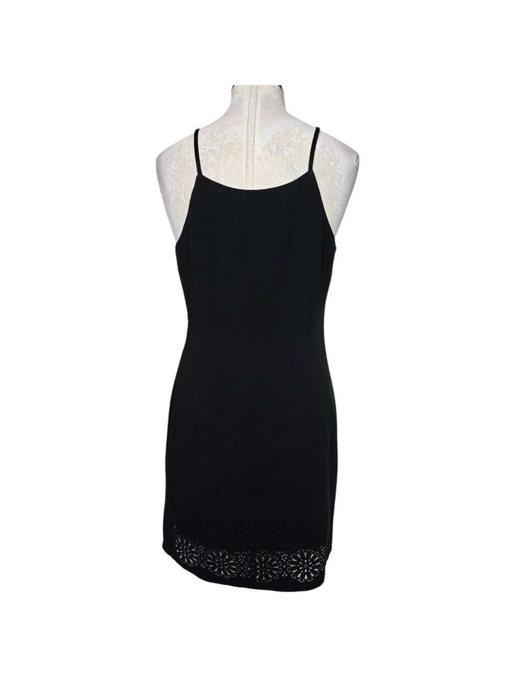 Banana Republic Black Laser Cut Sleeveless Dress 4 - Picture 4 of 8